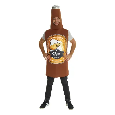 Brun Ölflaska Maskeraddräkt - One size