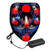 El Wire Purge LED Mask - Blå