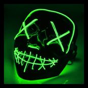 El Wire Purge LED Mask - Grön