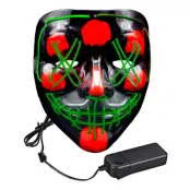 El Wire Purge LED Mask - Grön