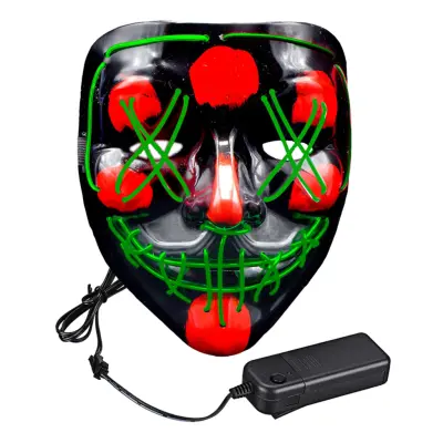 El Wire Purge LED Mask - Grön