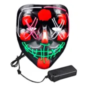 El Wire Purge LED Mask - Flerfärgad
