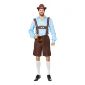 Oktoberfest Blå Maskeraddräkt - Plus Size