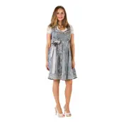 Oktoberfest Dirndl Blå/Silver Deluxe Maskeraddräkt - 36