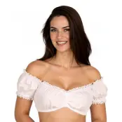 Oktoberfest Dirndl Blus Vit - 36