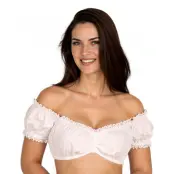 Oktoberfest Dirndl Blus Vit - 40