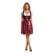 Oktoberfest Dirndl Jula Vinröd Deluxe Maskeraddräkt - 36