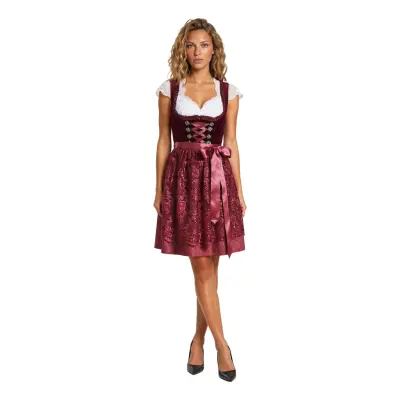 Oktoberfest Dirndl Jula Vinröd Deluxe Maskeraddräkt - 36