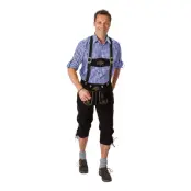 Oktoberfest Lederhosen Deluxe Svarta - 50