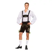 Oktoberfest Lederhosen Deluxe Maskeraddräkt - X-Large