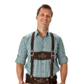Oktoberfest Skjorta Grön - Small