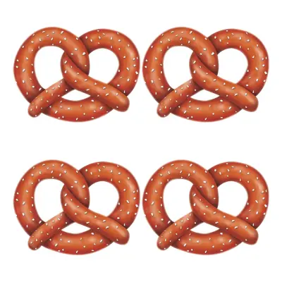 Pappersdekoration Pretzels - 4-pack