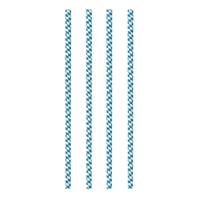 Papperssugrör Bayersk Blå - 100-pack