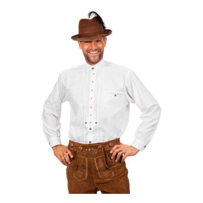 Tyrolerskjorta Deluxe Vit - Small