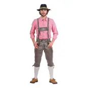 Oktoberfest Lederhosen Deluxe Grå - 62