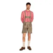 Oktoberfest Lederhosen Shorts Deluxe Beige - 56