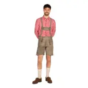 Oktoberfest Lederhosen Shorts Deluxe Beige - 60