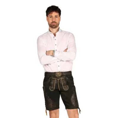 Oktoberfest Lederhosen Shorts Super Deluxe Mörkbrun Vintage - 58