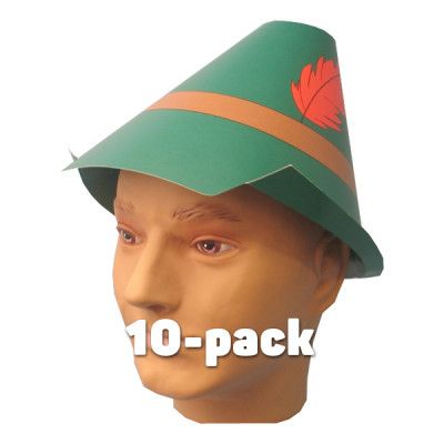 Tyrolerhattar i Papp - 10-pack