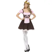 Barflicka Maskeraddräkt Kort Klänning S