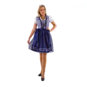 Klänning Oktoberfest Deluxe Blå L