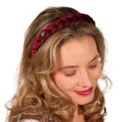 Oktoberfest Diadem Vinröd - One size