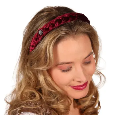 Oktoberfest Diadem Vinröd - One size